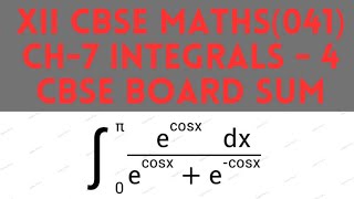 CLASS 12 MATHEMATICS 041 CH 7 INTEGRALS BOARD EXAM SUMS 4 integration cbse12maths cbseboard [upl. by Peatroy]