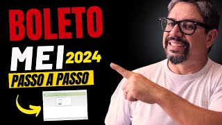 BOLETO DO MEI Como EMITIR GUIA MEI  Pagamento da DAS MEI 2024 passo a passo [upl. by Tioneb]