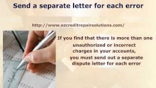 How To Write A Credit Dispute Letter that Works [upl. by Malinowski]