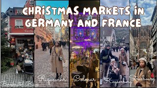 Christmas Markets in 🇩🇪🇫🇷 BernkastelKues Riquewihr Colmar Kayserberg Strasbourg 2023 [upl. by Ahteres]