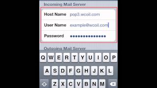 iOS Device WCOIL Email Setup [upl. by Arrol]