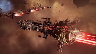 World Eaters vs Space Marines  Skalgrim Mod  Massive Battle  Battlefleet Gothic Armada 2 [upl. by Charis]