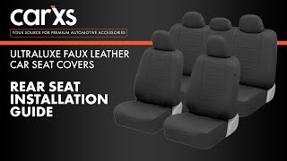 Leather Car Seat Cover Installation Guide  Bench Seat [upl. by Slocum]