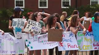 2017 Boston Marathon Wellesley College Scream Tunnel [upl. by Aihsar575]