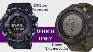 Which One is Better GPRB1000 Rangeman vs Suunto Traverse Alpha Watch Comparison [upl. by Amlev]