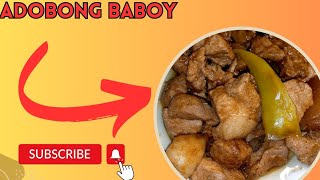 Pagluluto ng Pinatuyong Adobong Baboy [upl. by Arakaj773]