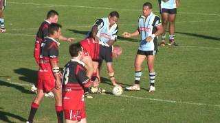 Lake Cargelligo Tullibigeal United V Wyalong Mothers Day 2010 Micheal Mitchell try [upl. by Obel]