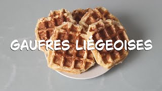 Gaufres liégeoises recette [upl. by Cromwell]