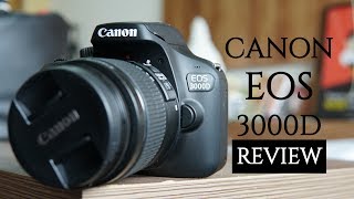 Canon EOS 3000D Review Pros and Cons  Budget DSLR with Wi Fi [upl. by Hatty552]