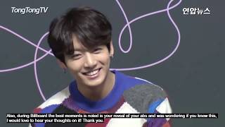 ENG SUB  Jungkook talks about his Mixtape and ABS during Fake Love BBMAs performance [upl. by Amees786]