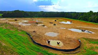 Building a 5 Acre Pond Filling it with Water [upl. by Yerffoj]