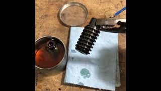 How to Blue Bluing Steel Using Oven Or Torch and Oil Method [upl. by Moersch]