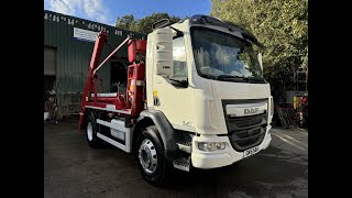 2016 DAF LF220 Skip Loader [upl. by Nohs420]