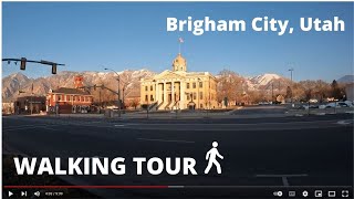 BRIGHAM CITY UT Walking Tour  4K 2022 [upl. by Vanda9]