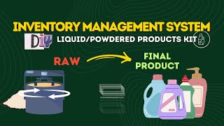 Inventory Management System for DIY LiquidPowdered Products Kit Google Sheets Template [upl. by Nagiam]