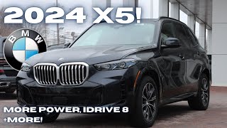 Walk Around and Overview 2024 BMW X5 xDrive40i New X5 LCI w New Design Engines  More [upl. by Mccallion]