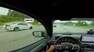 MORNING POV DRIVE IN A 2022 F90 M5 COMPETITION amp DRIVING LIKE ITS NEED FOR SPEED [upl. by Iney]