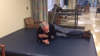 Supine to long sit walk around method for a patient with C6 Tetraplegia [upl. by Kilan]