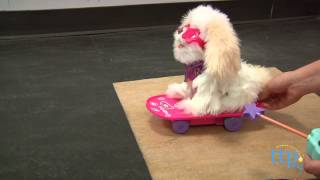 FurReal Friends Trixie the Skateboarding Pup from Hasbro [upl. by Yreffeg]