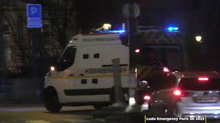 Ambulance  VPSP  Croix Rouge en Urgence French Red Cross ambulance responding 4K 2023 [upl. by John883]