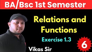 Relation and function bsc 1st year  Ex 13  Find fog and gof  Composition of functions [upl. by Erdnassac]