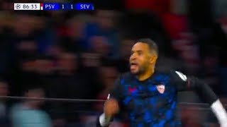 Youssef EnNesyri Goal PSV vs Sevilla 22  Jordan Teze Goal and Extended Highlights [upl. by Labaw]