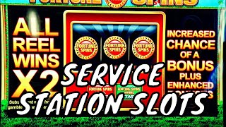 Service Station Slots  Fortune Spins with Slots O Luck  Cops n Robbers Mega  Reel King Potty [upl. by Yajiv652]