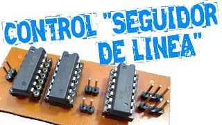 SEGUIDOR DE LINEAS  módulo control  fácil [upl. by Faun]