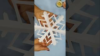 🎄 Christmas Origami Snow Flakes origami christmas diy shortvideo papercraft [upl. by Gar]