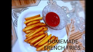 Homemade French Fries  How to make French Fries  Crispy French Fries [upl. by Adolfo]