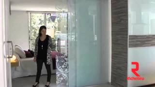 Richelieu Hardware  Ducasse Twin Telescopic Glass Sliding Doors [upl. by Viehmann953]