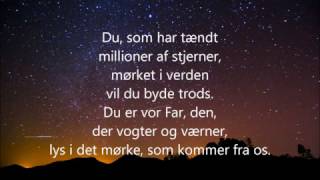 Du som har tændt millioner af stjerner  m lyrics [upl. by Yrome303]