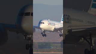 americanairlines boeing 787 landing in santiago scl short [upl. by Blaseio]