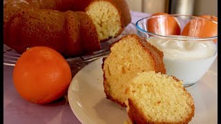 GÂTEAU AU YAOURT ET À LORANGE  RECETTE FACILE ET RAPIDE [upl. by Hsaniva]