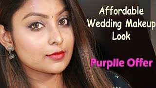 Affordable Beginner wedding guest Day Makeup look  Tamil Wedding Guest Easy Eye Makeup Look [upl. by Fortuna]