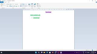 WordPad ko kaise Use kare How to Use The WordPad [upl. by Sanger]