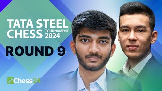 Indian Derby Gukesh v Vidit Table Topper Anish Faces Ding With Shared Lead  Tata Steel 2024 Rd 9 [upl. by Allred]