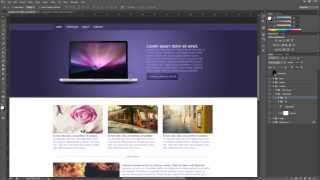 How to design Website in Photoshop  Template download link in description [upl. by Booze]