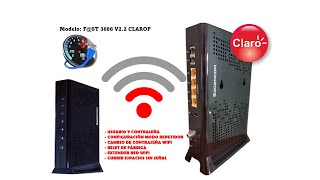 CONFIGURAR CABLE MODEM SAGEMCOM DE CLARO COMO REPETIDOR WIFI [upl. by Aix786]