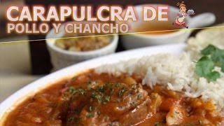 COCINA PERUANA FACIL  CARAPULCRA CON POLLO Y CHANCHO PERUANA  FACIL Y RAPIDO [upl. by Haldes757]