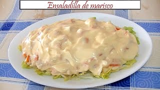 Ensaladilla de marisco  Receta de Cocina en Familia [upl. by Eelytsirk]