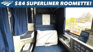 84 PRIVATE ROOM Amtrak Superliner Roomette Trip Report [upl. by Macnamara244]