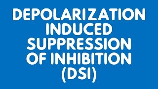 DEPOLARIZATION INDUCED SUPPRESSION OF INHIBITION  DSI  SYNAPTIC PLASTICITY [upl. by Airdnahs661]