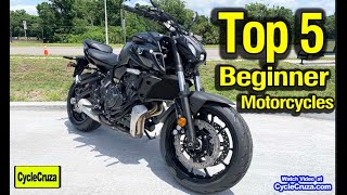 The 5 BEST Beginner Motorcycles in 2021 [upl. by Herra]