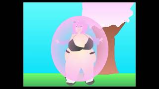 Touhou Inflation Animation Yuyuko Saigyouji Bubblegum Growth [upl. by Sokul]