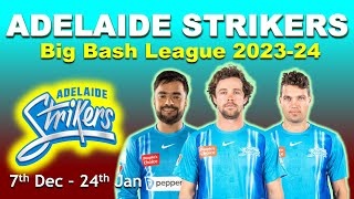 Adelaide Strikers squad for BBL 202324  big bash league 2023 all team squad [upl. by Buckden78]