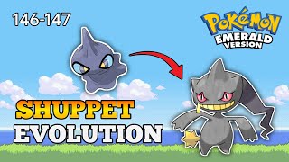 Pokemon Emerald  How To Evolve Shuppet Into Banette  Hoenn Pokedex [upl. by Andrea]