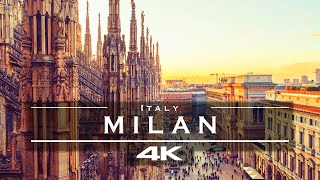 Milan  Milano Italy 🇮🇹  by drone 4K [upl. by Ahusoj]