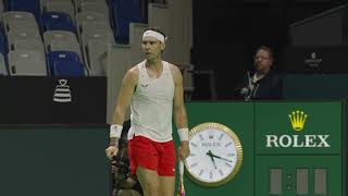 Rafael Nadal trains ahead of his tennis farewell at the Davis Cup [upl. by Steffin]