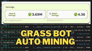 Grass Bot Script Auto Mining Free Proxy [upl. by Reed]